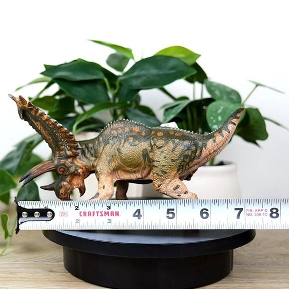 Pentaceratops Dinosaur Figure - Hand Painted Collectible Action Figure Toy - Picture 11 of 12